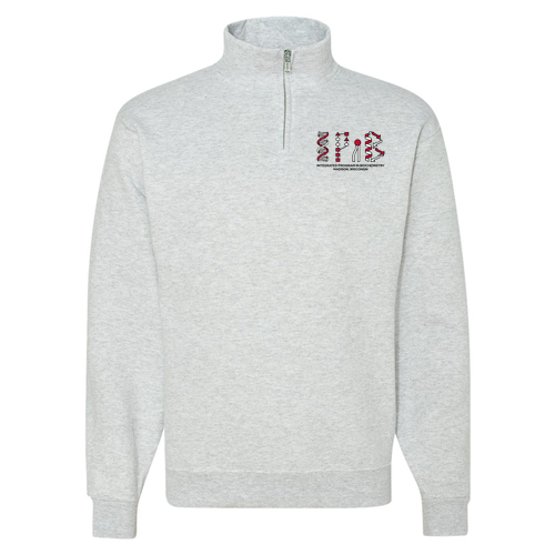 Jerzees 9.3 Oz 50/50 Nublend Quarter Zip Sweatshirt Adult -- Ash