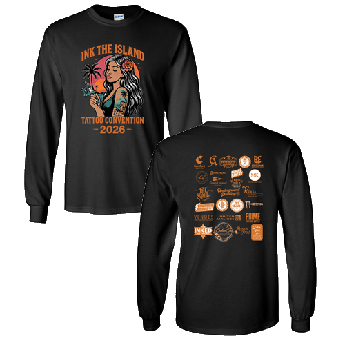 Sunset Adult Long Sleeve T-Shirt -- Black