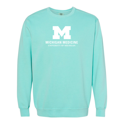 Comfort Colors Soft Heavier Garment-Dyed Crewneck Sweatshirt -- Chalky Mint