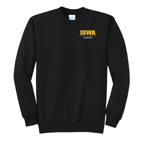 Port and Company Classic Crewneck Sweatshirt -- Jet Black