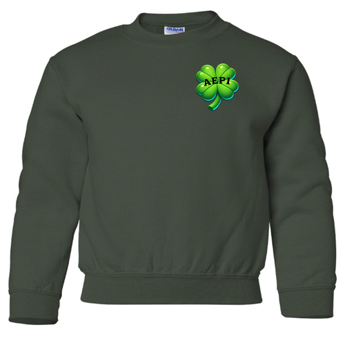 Gildan Heavy Blend Youth Crew Neck Sweatshirt -- Forest Green