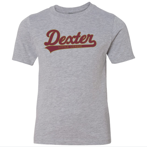 Youth Next Level Soft Fitted Short Sleeve Crew Tee -- Heather Grey