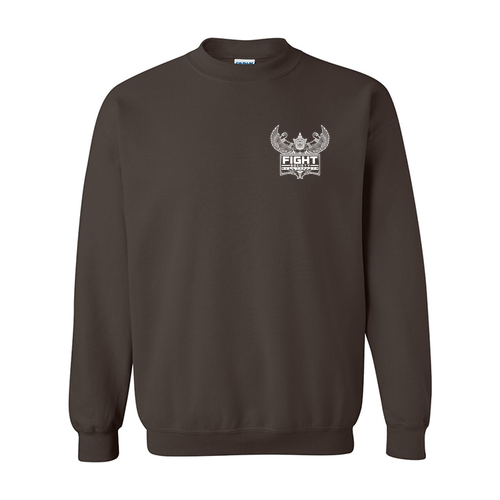 Gildan Heavy Blend Crew Neck Sweatshirt -- Dark Chocolate