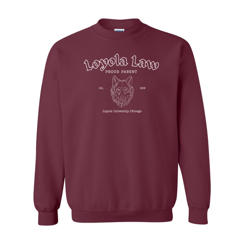 Proud Parent Crewneck Sweatshirt -- Maroon