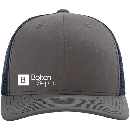 Richardson Trucker Snapback Hat -- Charcoal / Navy