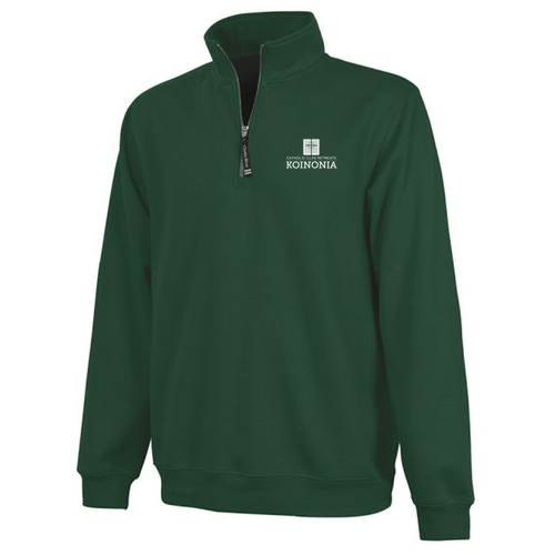 Charles River Crosswind Quarter Zip Sweatshirt -- Forest