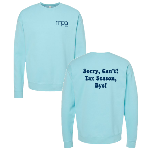 Tultex Fleece Crewneck Sweatshirt -- Purist Blue