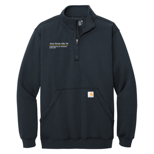 Carhartt Midweight 1/4-Zip Mock Neck Sweatshirt -- New Navy