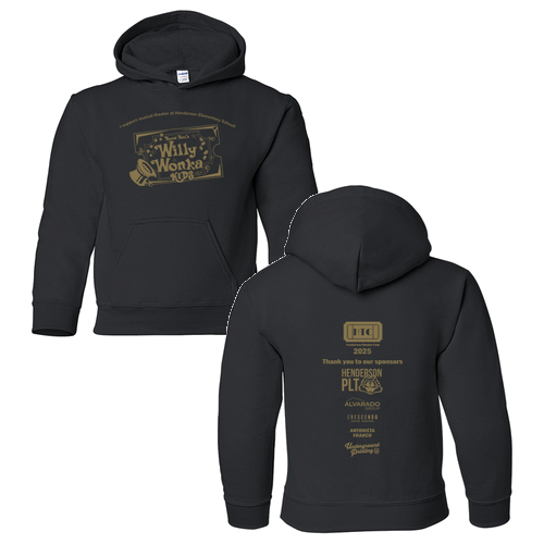 Gildan Heavy Blend Youth Hooded Sweatshirt -- Black