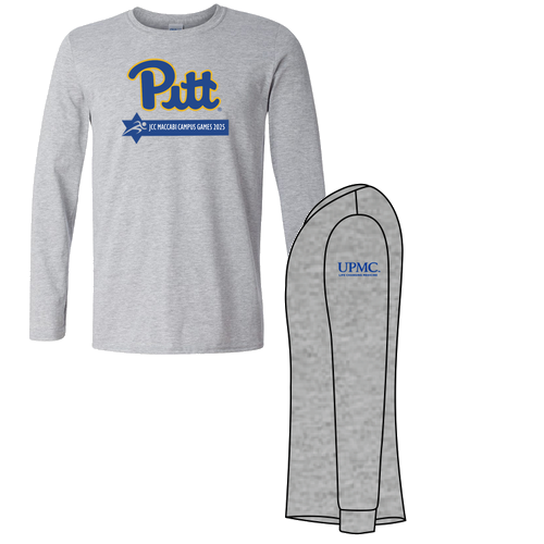 Pitt/Maccabi Short Longsleeve Shirt -- Sport Grey