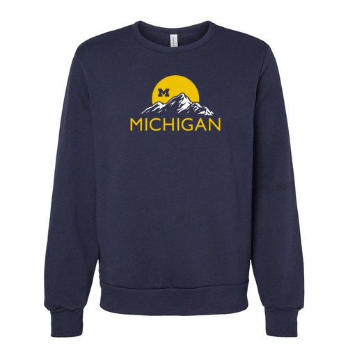 Bella+Canvas Sponge Fleece Classic Crewneck Sweatshirt -- Navy