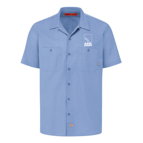 Regular Dickies Industrial Short Sleeve Work Shirt -- Light Blue