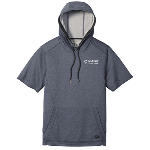 New Era Performance Terry Short Sleeve Hoodie -- True Navy Heather