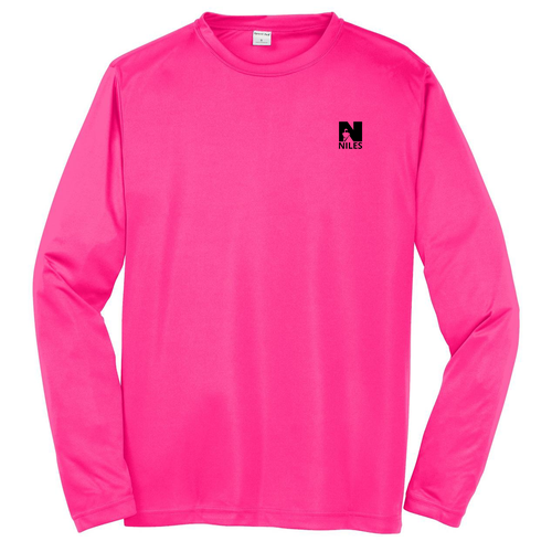 Sport Tek Long Sleeve Competitor Wicking Tee -- Neon Pink, NIC, 8 Points