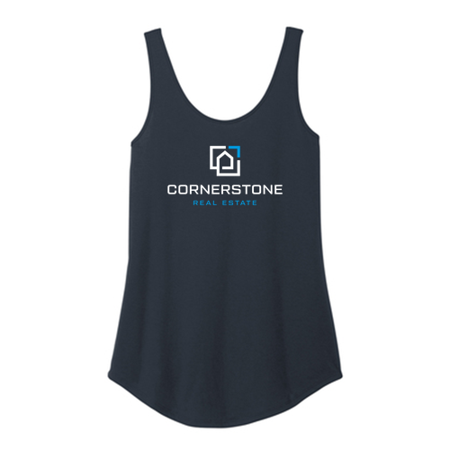 District Women's Perfect Triblend Relaxed Tank -- New Navy