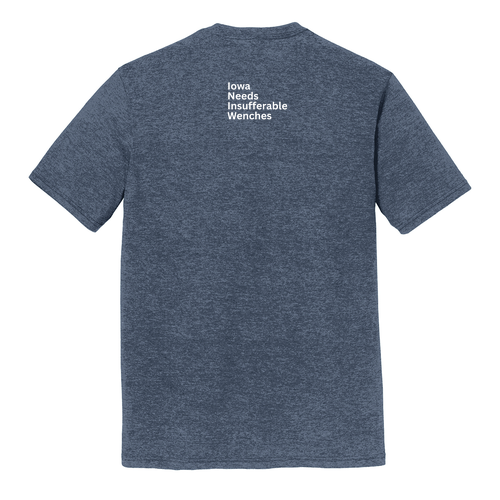 District Made Mens Perfect Tri Crew Tee -- Navy Frost