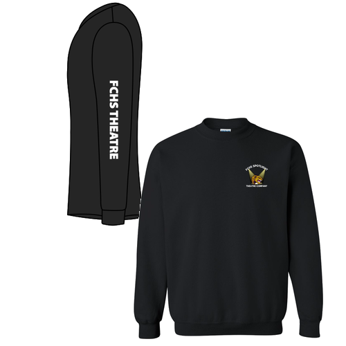 Gildan Heavy Blend Crew Neck Sweatshirt -- Black