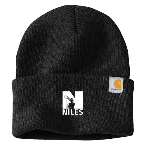Mens/Unisex Carhartt Watch Hat 2.0 -- Black, NPS Logo, 10 Points