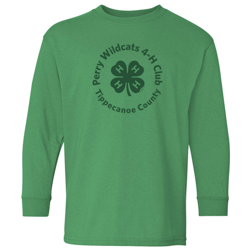 Gildan Youth Heavy Cotton Longsleeve -- Irish Green