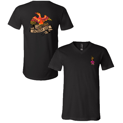 Bella Canvas Unisex Short Sleeve V-Neck Jersey Tee -- Black