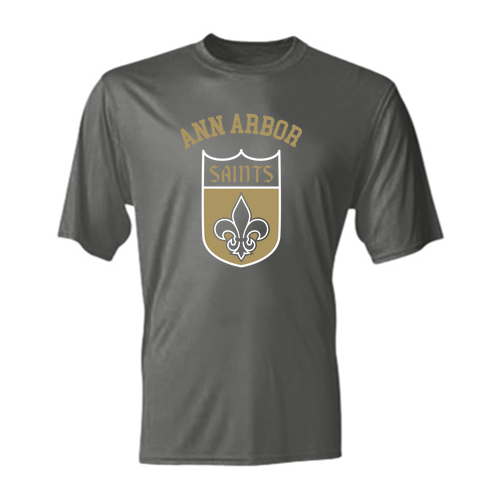 Youth A4 Cooling Performance Wicking Tee -- Graphite