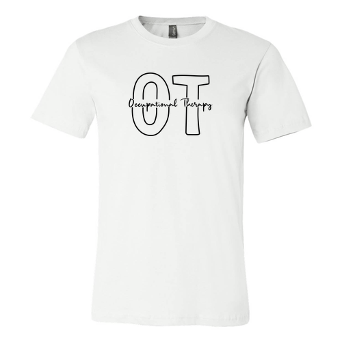 OT Bella Canvas Unisex Jersey T-Shirt -- White