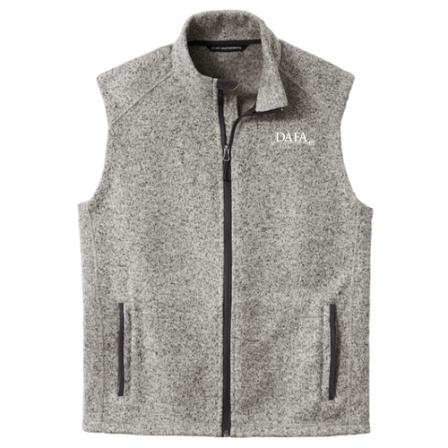 Port Authority Sweater Fleece Vest -- Grey Heather