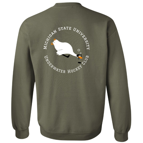 Gildan Heavy Blend Crew Neck Sweatshirt -- Military Green