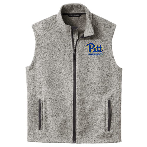 Port Authority Sweater Fleece Vest -- Grey Heather