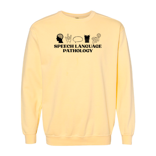 Comfort Colors Unisex Garment-Dyed Crewneck Sweatshirt -- Butter
