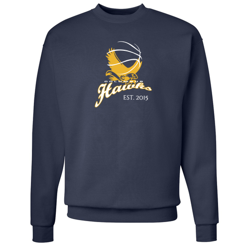 Hanes EcoSmart Crewneck Sweatshirt -- Navy