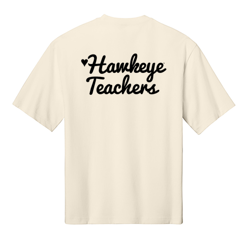 Hawkeye Teacher District Heavyweight Very Important Tee -- Griege