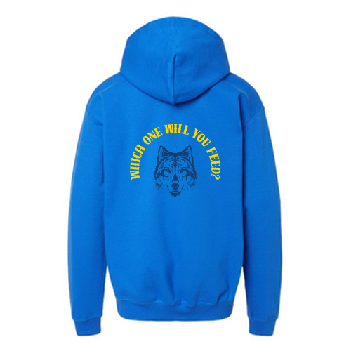 Gildan Youth Softstyle Midweight Fleece Hooded Sweatshirt -- Royal