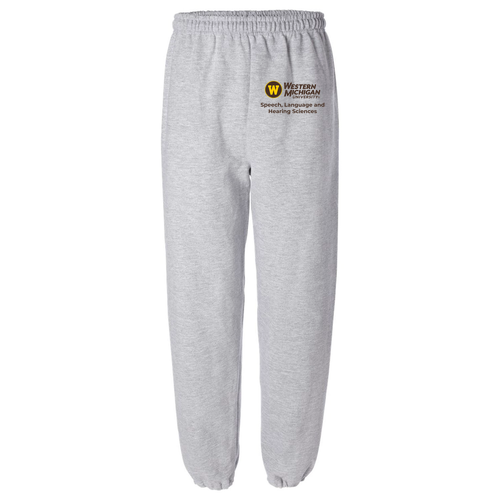WMU SLHS Broncos Gildan Elastic Bottom Sweatpants -- Sport Grey