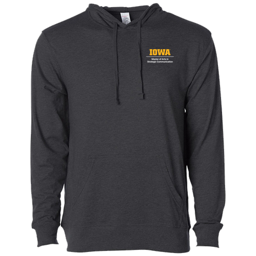 Independent Trading Co Lightweight Hooded Pullover T-Shirt -- Charcoal Heather