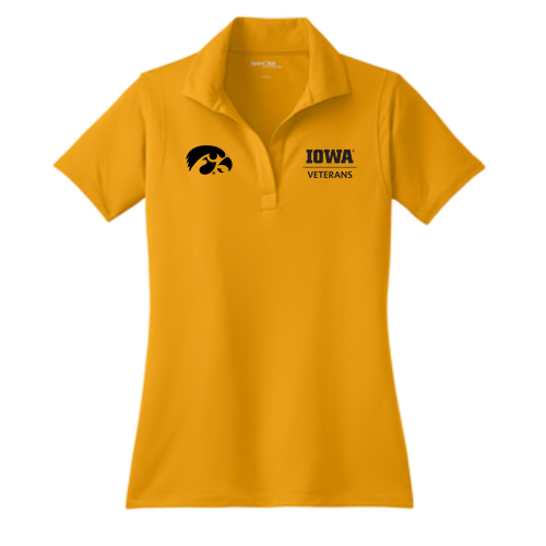 Embroidered Sport Tek Ladies Micropique Sport Wick Sport Shirt -- Gold