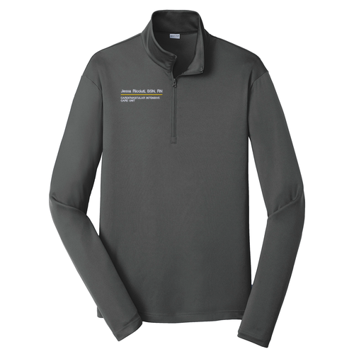 Sport-Tek PosiCharge Competitor Quarter Zip Pullover -- Iron Grey