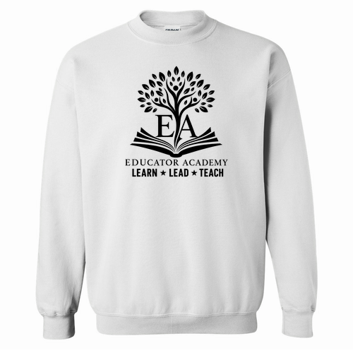 Gildan Heavy Blend Crew Neck Sweatshirt -- White