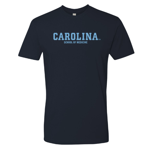 Next Level Mens Fitted Short Sleeve Tee -- Midnight Navy -- Carolina Med