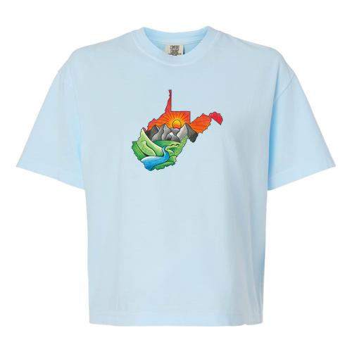 Comfort Color Lady's Heavyweight Boxy Tee -- Chambray