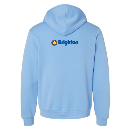 Brighton Logo 2 Full color -- Pullover Hooded Sweatshirt Carolina Blue