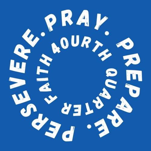 Pray. Prepare. Persevere. Crewneck -- royal