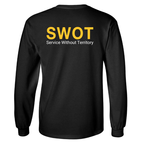 Gildan Ultra Cotton Longsleeve Basic T-Shirt -- Black