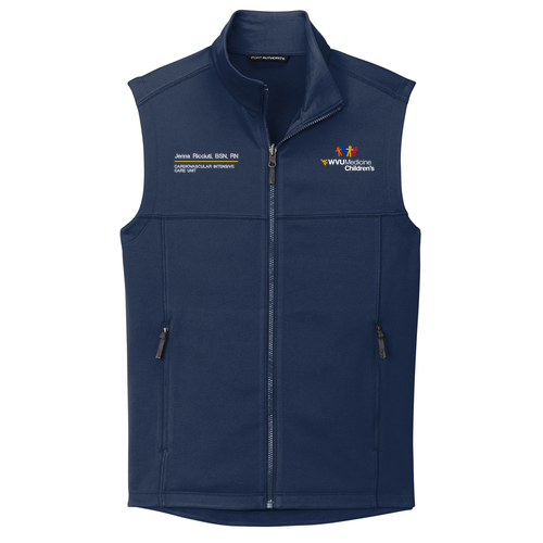 Port Authority Collective Smooth Fleece Vest -- River Blue Navy