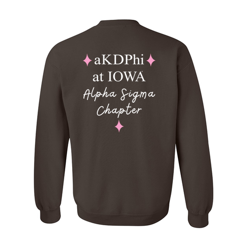 Meditation Gildan Heavy Blend Crew Neck Sweatshirt -- Dark Chocolate