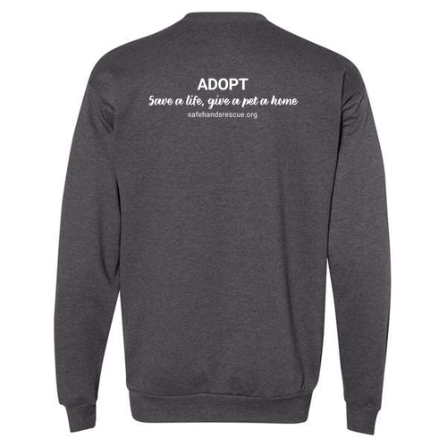 Hanes EcoSmart Crewneck Sweatshirt -- Charcoal Heather