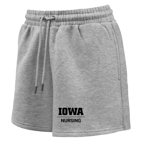 Pennant Womens Fleece Short -- Grey Heather