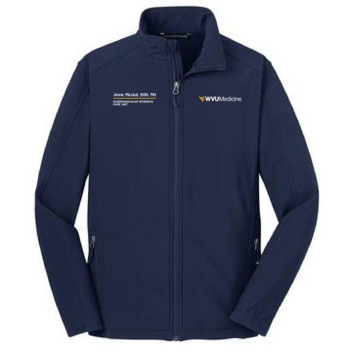 Embroidered Port Authority Core Soft Shell Jacket -- Dress Blue Navy