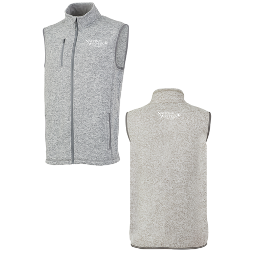 Charles River Mens Pacific Heathered Vest -- Light Grey Heather