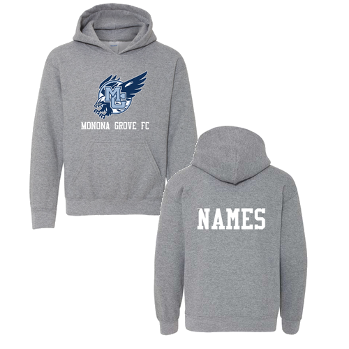 Gildan Heavy Blend Youth Hooded Sweatshirt -- Graphite Heather